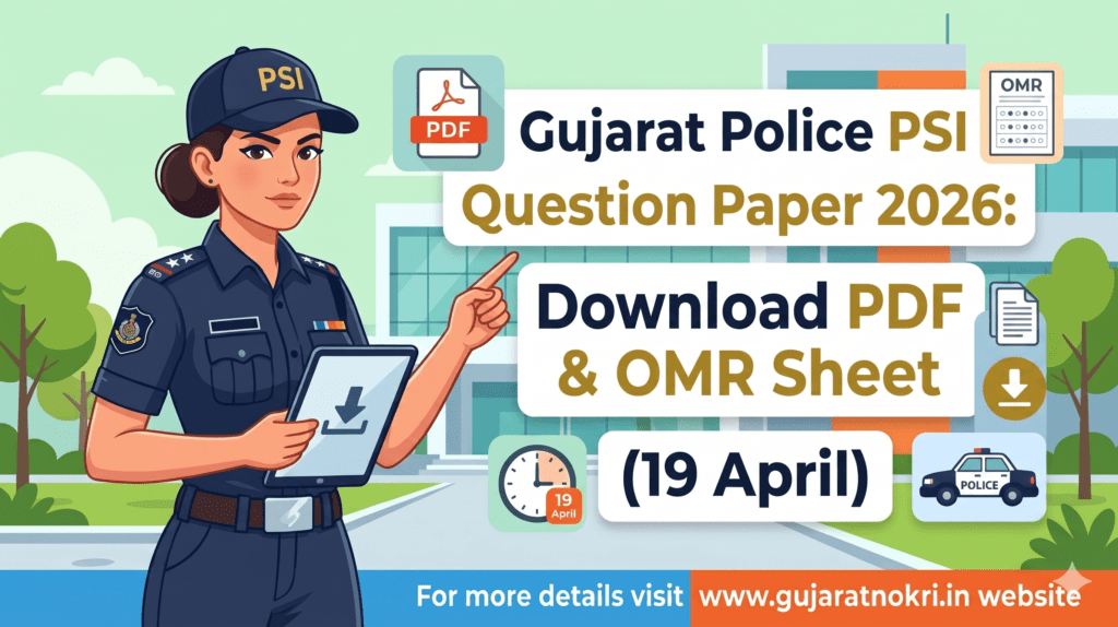 Gujarat Police PSI Question Paper 2026